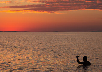 Sunset Swim