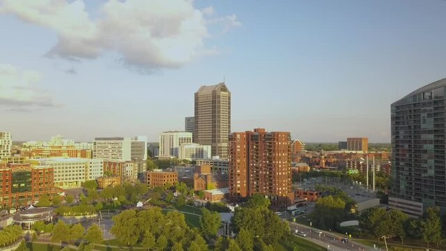 447 Aerial view of downtown Columbus, Ohio