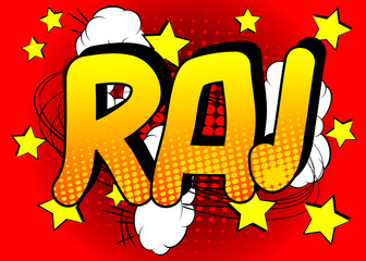 Roughneck in Hungarian. Comic book style foreign language cartoon words.