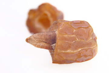 dried dates isolated on white background