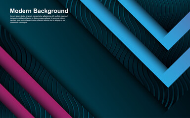 Illustration vector graphic of abstract background black, blue and purple color modern design