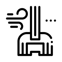 windshield window glass icon vector. windshield window glass sign. isolated contour symbol illustration