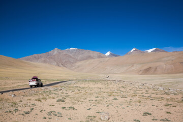 Mountain landscape in the himalayas at Ladakh, India