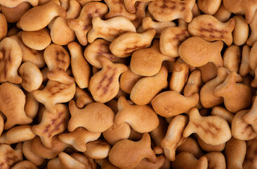 Pile of fish-shaped cookies