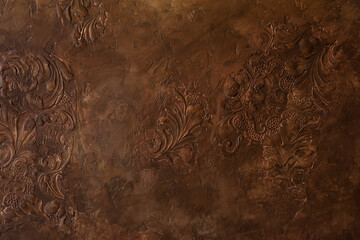 Fototapety  Brown vintage texture with divorces