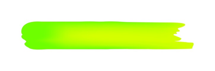 Obraz premium green brush marks isolated on white, brushstroke green for watercolor paint idea, green stripe brush and stain, stroke brush paint art stripe green color, acrylic art painted soft, watercolor brush