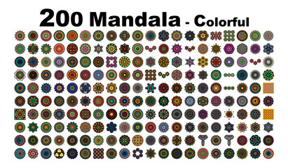 various mandala collections - 200 - obrazy, fototapety, plakaty