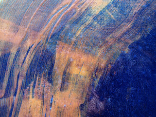 Blue and white paint texture on canvas abstract background.