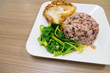 Crispy Pork with Kale