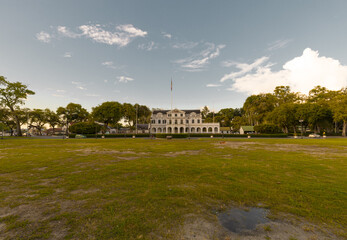 Fototapeta premium Paramaribo, Suriname - August 2019: The Presidential Palace.