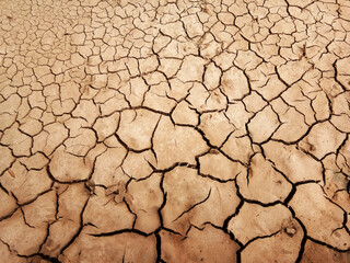 The ground has cracks in the top view for the background