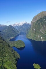 Doubtful Sound from above - portrait.