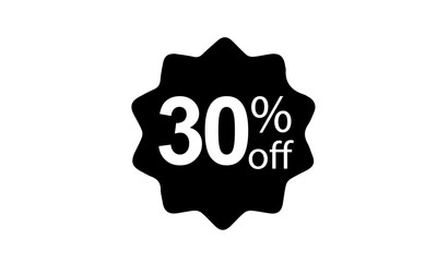 30% of the discount, promotion sale offer.