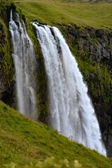 Seljalandsfoss, a waterfall in South Region of Iceland
