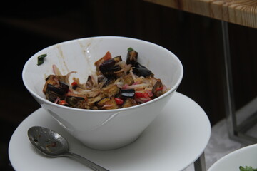 Nigerian cuisine - ganished snail