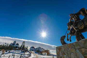 ski resort in winter