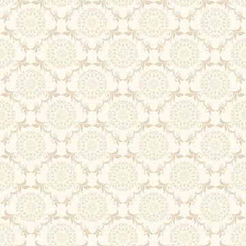 Seamless ornament on background