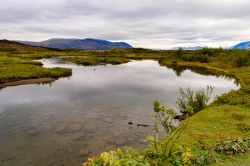 Thingvellir, a national park founded in 1930. World Heritage Site