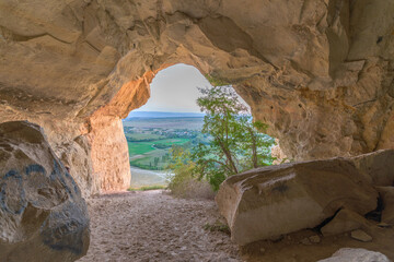 Crimea, cave in the White Rock