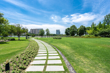 Fototapeta premium road in park
