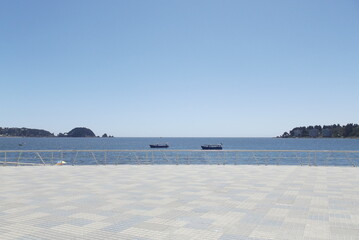 Playa, mar paseo