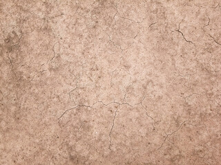 Fototapeta premium The ground has cracks in the top view for the background