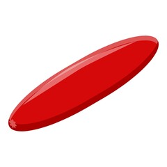 Meat sausage icon. Isometric of meat sausage vector icon for web design isolated on white background