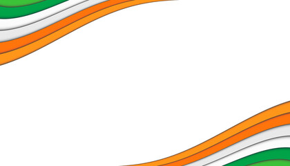 Indian Independence day of India festival with elegant Indian flag theme, waves and good concept. Indian Independence Day concept background. Wavy tricolor of India. Vector Illustration.