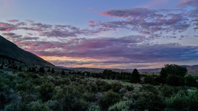 Sunset In Genoa Nevada