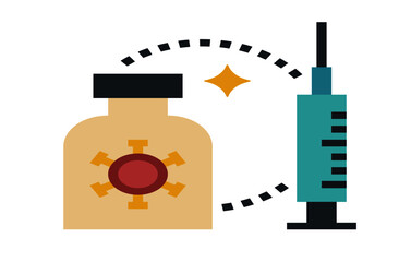 Vaccine Protection Coronavirus Flu Virus Icon