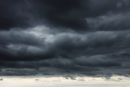 Dark storm clouds hanging low