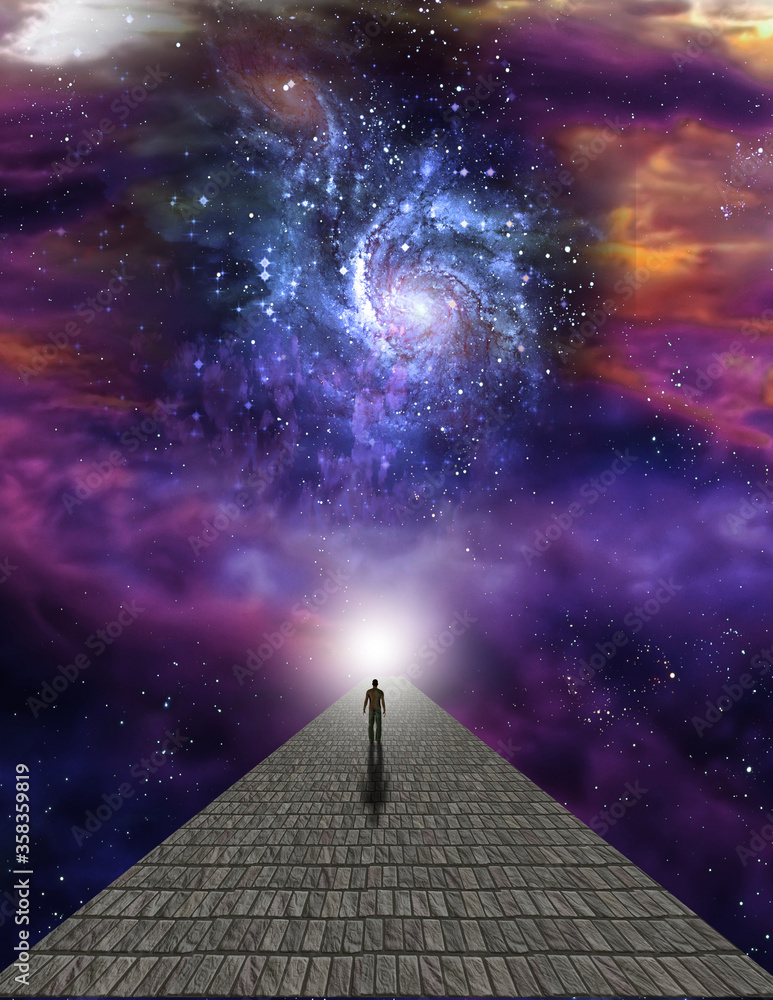 Poster man on path to the heavens