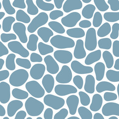 Hand drawn polka dot seamless pattern.