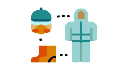 Clothing Protective Dress Antivirus Mask Icon