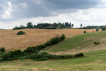 Fototapeta premium Italy, Tuscany, Florence July 04 2018.countryside landscape in Tuscany