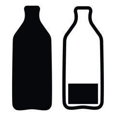 black and white wine bottle