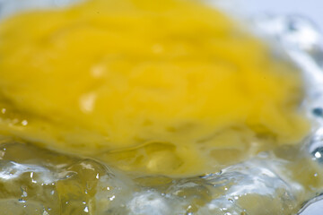 Yellow and clear cream is close
