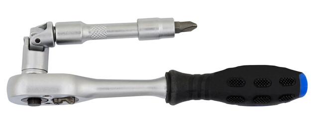 socket wrench on a white