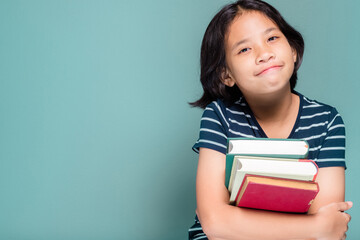 Girl Holding Books