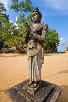 Sculpture of Devanampiyatissa King - the first Buddhist king in Ceylon