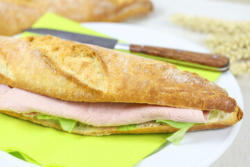 sandwich au jambon