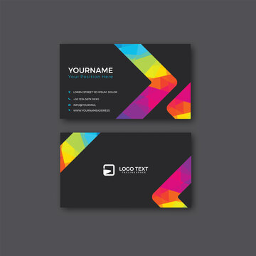 modern business card design templates. Stationery design. Vector illustration. 