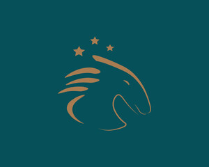 simple horse vintage 
