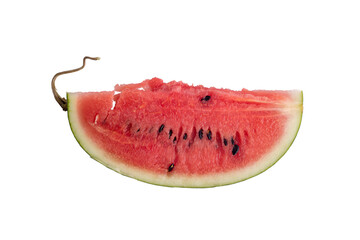 Watermelon slices on White backgorund.
