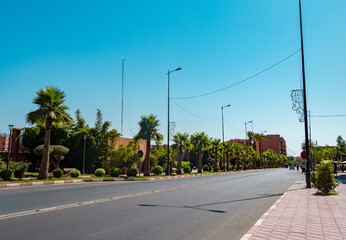 Fototapeta na wymiar Marrakech streets prepared for tourists