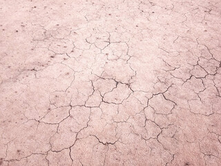 The ground has cracks in the top view for the background