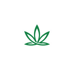 Cannabis Leaf logo / icon design