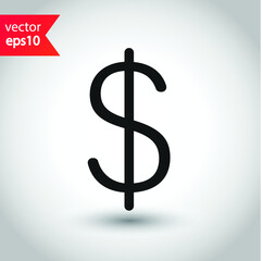 Money vector icon. Dollar flat sign design. Cash flat icon. Business finance symbol pictogram