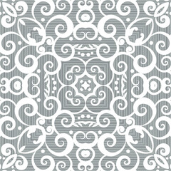Gray styled seamless repeat pattern wall tiles, Decor For home, Moroccan tiles, ornaments, or wall decor on marble, it also can be used for wallpaper, linoleum, textile, webpage
