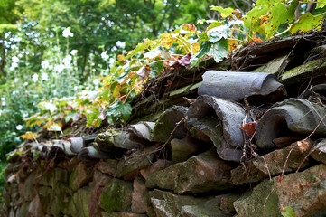 Korean traditional wall and tile.
